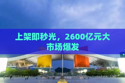 上架即秒光，2600亿元大市场爆发