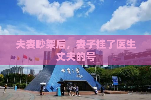 夫妻吵架后，妻子挂了医生丈夫的号