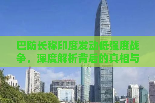 巴防长称印度发动低强度战争，深度解析背后的真相与影响