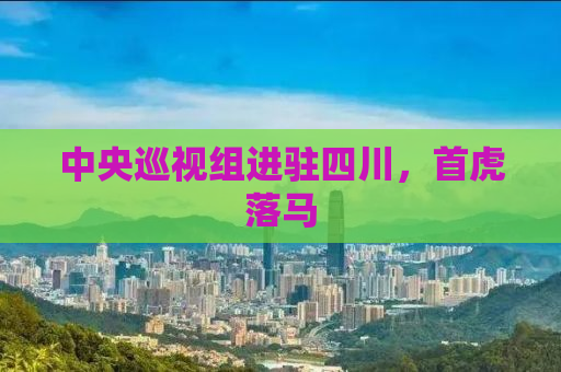 中央巡视组进驻四川，首虎落马