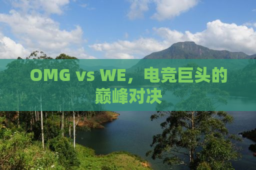 OMG vs WE，电竞巨头的巅峰对决